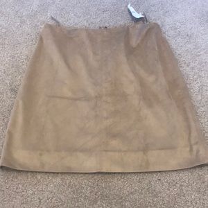 J. Crew Factory Suede Skirt